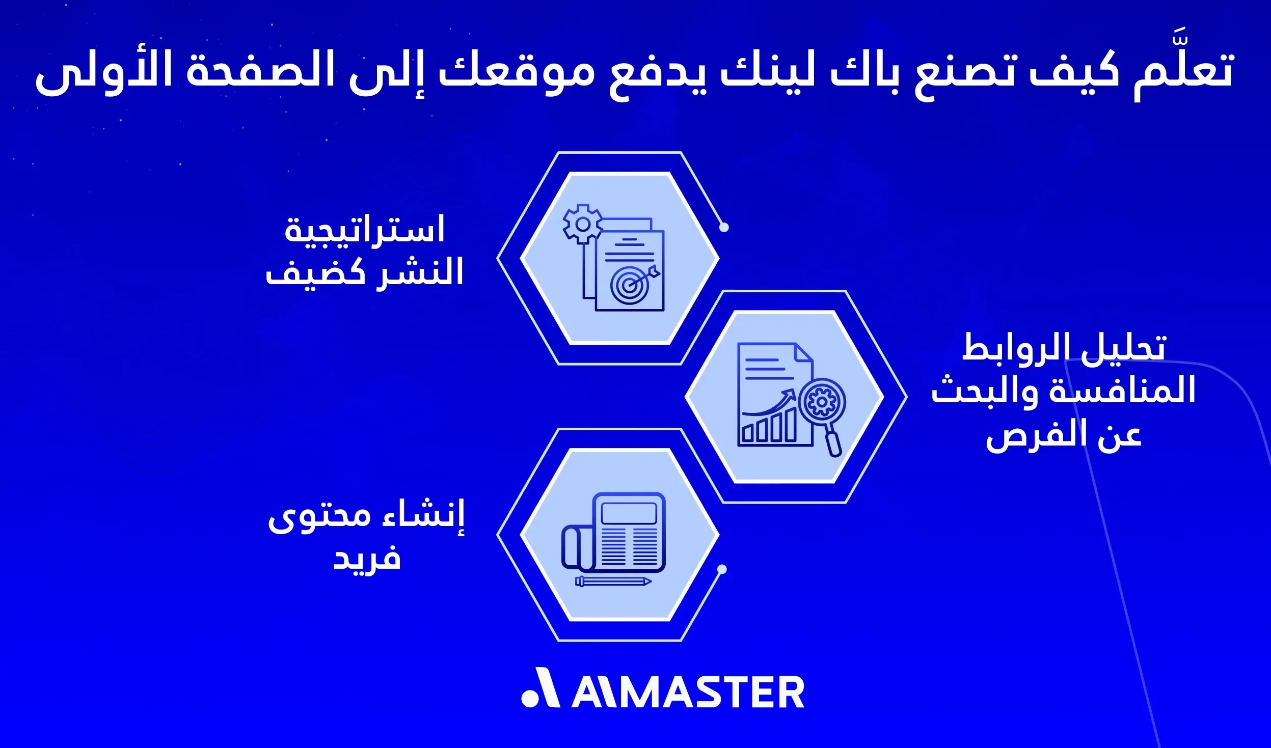 تعلَّم كيف تصنع باك لينك يدفع موقعك إلى الصفحة الأولى
